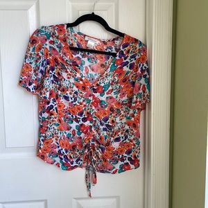 Floral top 100% polyester